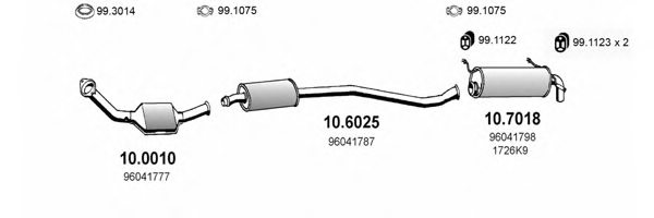 ASSO ART0504 Exhaust System